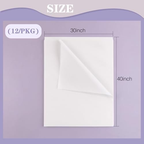 Lineco, Acid-Free Unbuffered Interleaving Tissue Paper for Storage, 30 x 40 Inches, Preserve and Separate Prints, Documents, Letters, Newspaper (Pack of 12) - Image 2