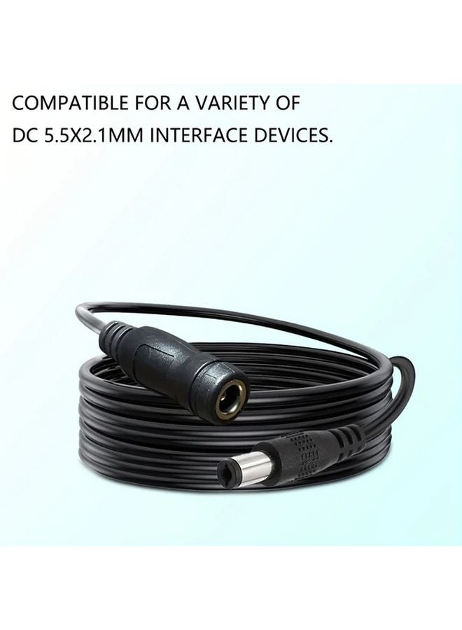 4 Feet DC 5 5mm x 2 1mm 5521 Male to Female Extension Cable for CCTV Camera LED Strip - Image 1