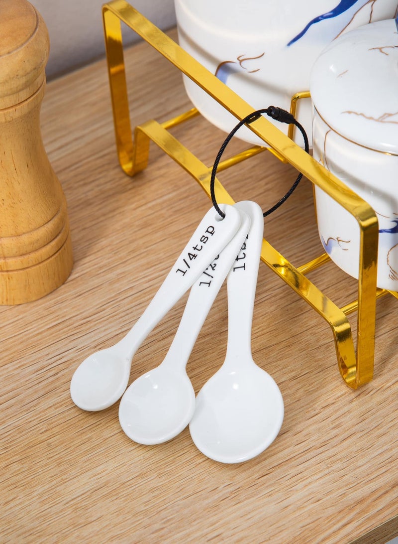 لا مايا طقم توابل 11قطعة بورسالين نيو ماربل من لا مايا ازرق  7MF385-2113A - Image 3