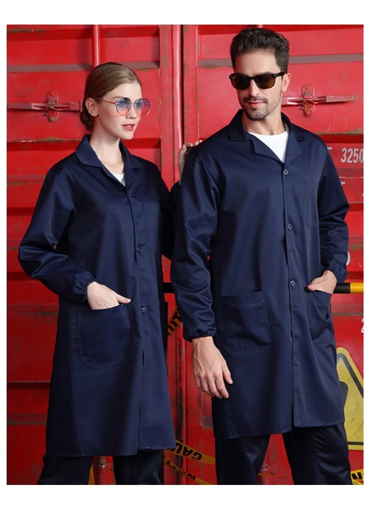 KUYING Big Coat Work Clothes Long Laboratory Protective Clothing Carrying Long Sleeved Jacket  - Image 1