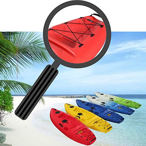 PERCARE Premium Kayak Bungee Cord Deck Rigging Kit 8 Feet Black with Screws and 2 J-Hooks, Boat Canoe Accessory Outfitting Fishing Storage Bungee Kit Tie Down Pad Eye with Screw and Lashing Hook - Image 5