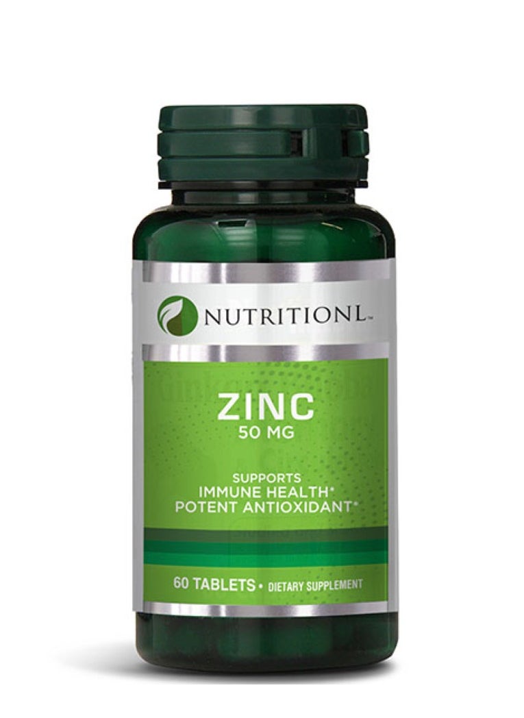 NUTRITIONL Nutritionl Zinc 50mg 60 Tabs 