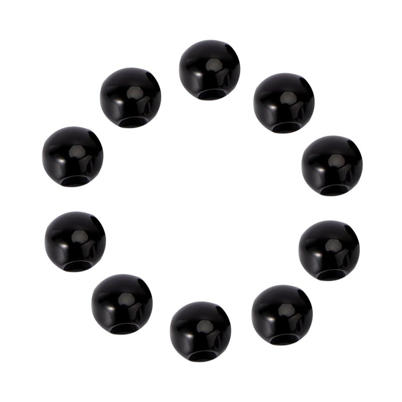 Black 1X1cm Round Pearl Buttons for DIY Crafts Cheongsam Sweaters Skirts Decorative Fasteners - Image 2