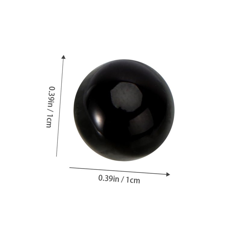 Black 1X1cm Round Pearl Buttons for DIY Crafts Cheongsam Sweaters Skirts Decorative Fasteners - Image 4