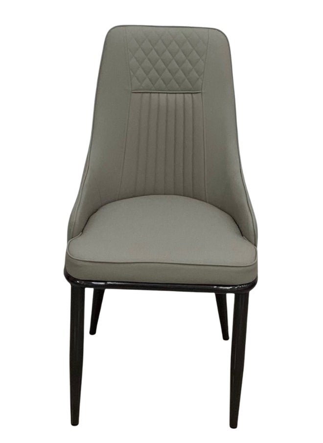 SMART HOME Dining Chair Set of 2, Comfortable and Modern Dining Chair for Living Room, Luxury Dining Chair with Modern Design - Faux Leather Chair with Wooden Legs - Perfect for Dining Rooms, Lounges and Cafes  - Image 5