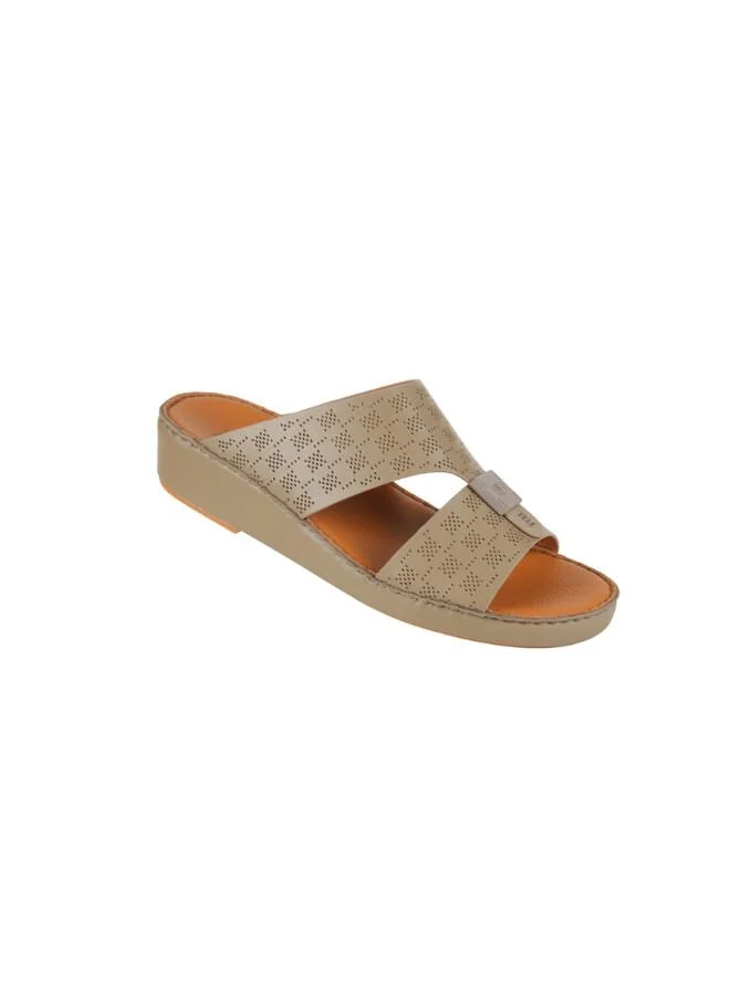 008-3896 Barjeel Uno Mens Arabic Sandals BSP1-62 Stone