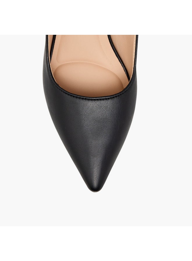 Flora Bella By Shoexpress Women Ruched Detail Slingback Shoes with Stiletto Heels  - Image 4