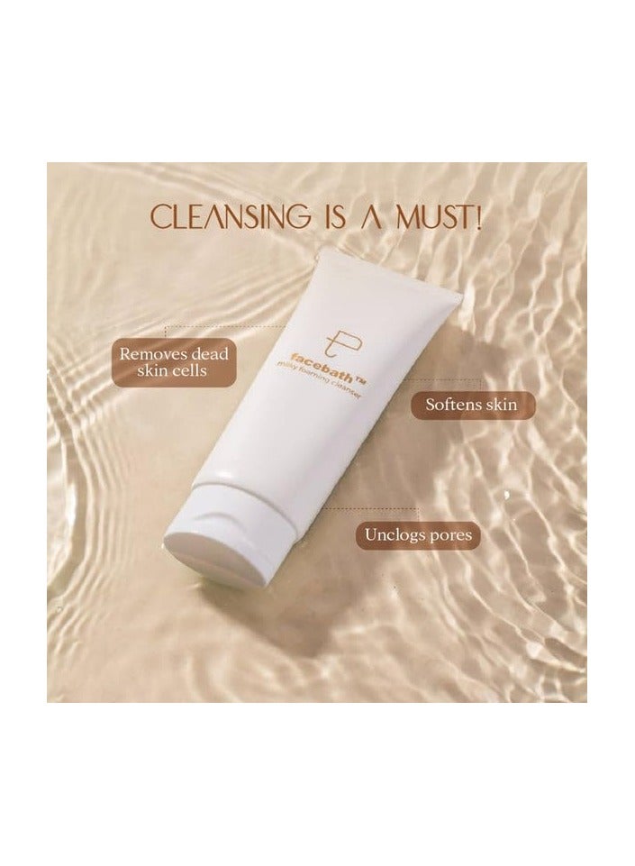 PERSONAL TOUCH SKINCARE Cleansing Milk Facebath for Deep Pore Gentle Soft Deep Hydrating Cleanser Moisturizes and Unclogs Pores Dirt andMakeup Remover for Women 100mlv - Image 4