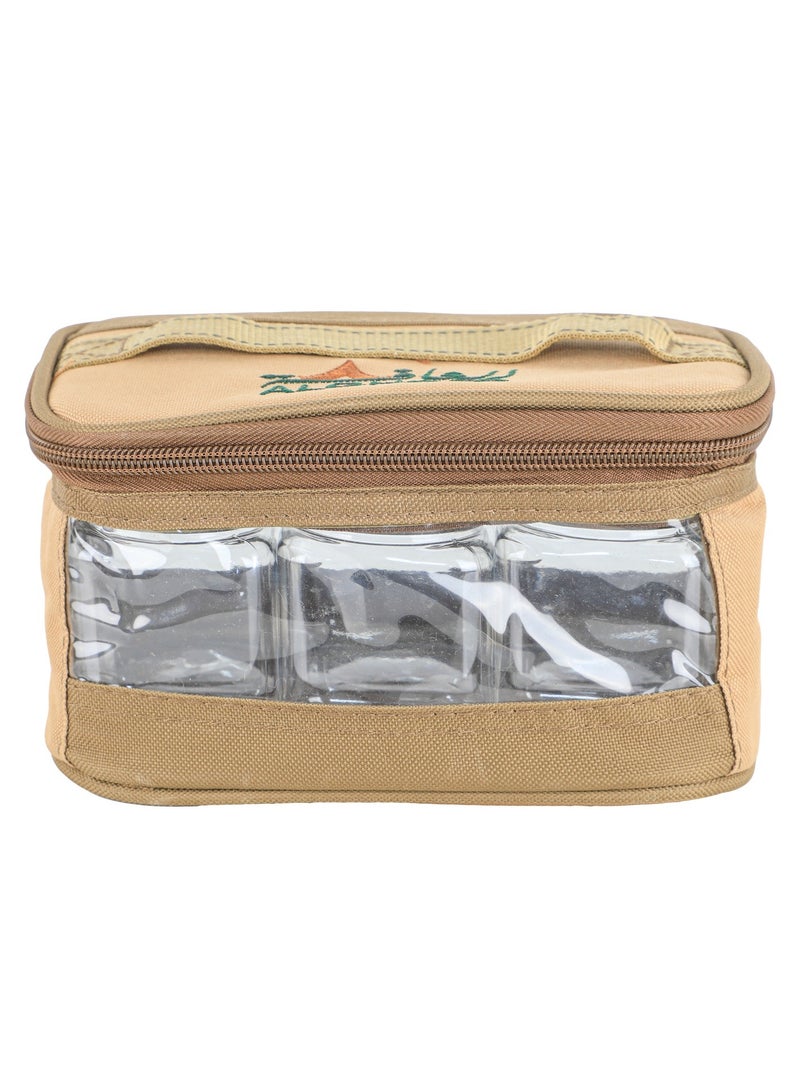 ALGHAFA Spice Box Bag, 6 pieces, 200 ml, khaki color, 6 pieces, from Al Ghafa  - Image 4