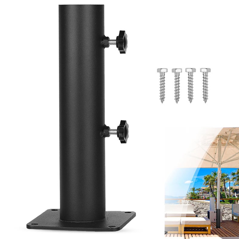 YZZHAJ YZZHAJ Umbrella Outdoor Holder Heavy Duty Steel Universal Umbrella Base Stand for DecksDocksPontoonspatiosPicnic Tables 