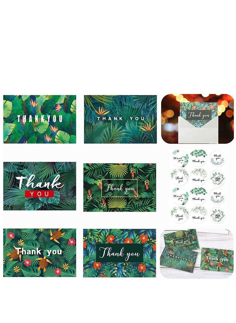 SYOSI Thank You Cards Pack Greeting with Stickers and Envelopes for Wedding Thanksgiving Gift - Image 1