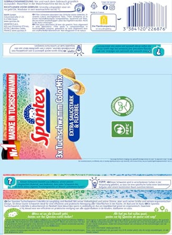 Spontex Cloth Super Absorbent Cloth Sponge for Various Uses - Image 3