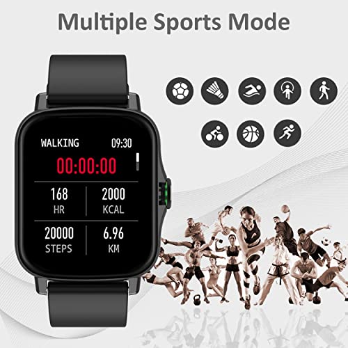 Maxima Max Pro X6 Calling Smartwatch with premium Speaker & Mic,accurate SpO2 monitoring, 8 Fitness modes,Social Media Alerts,Multiple watch faces,1.7" Full HD Display (400 Nits)-Black - Image 5