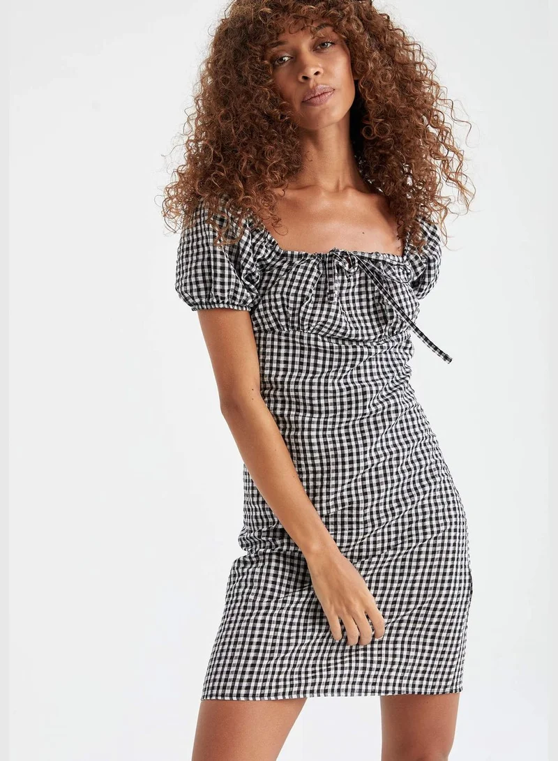 DeFacto Gingham Mini Dress