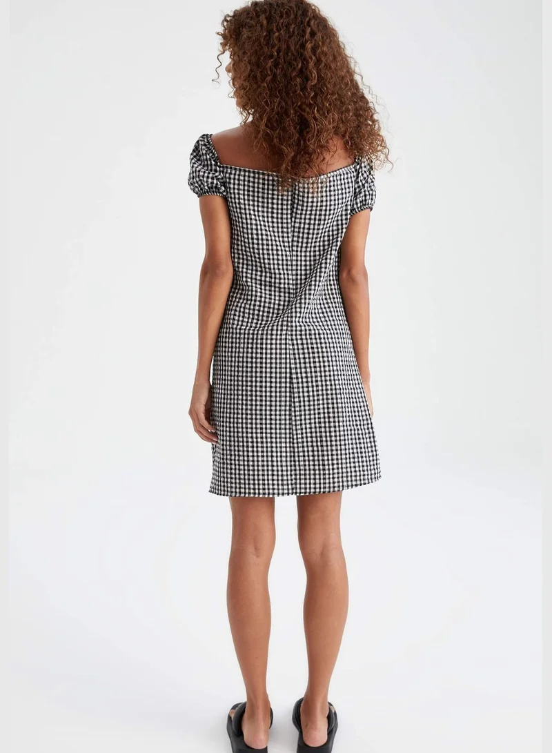 DeFacto Gingham Mini Dress