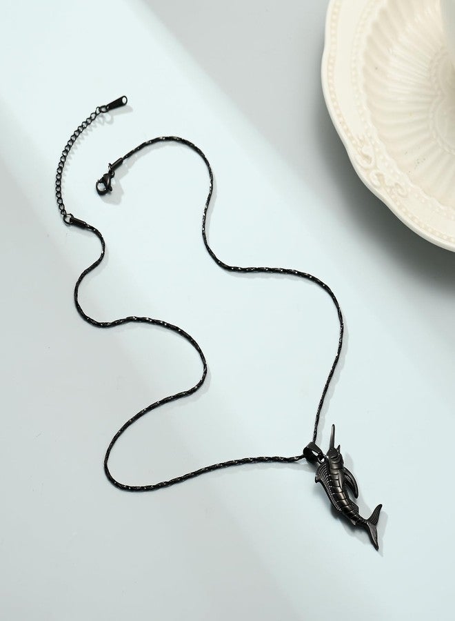Imrsanl Cremation Jewelry for Ashes Fish Urns Necklace Memorial Keepsake Jewelry Ashes Pendant for Pets/Human (Z-Black) - Image 5