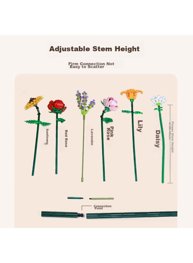 Loz Building Blocks, Eternal Flower Assembly Model Toy, Girlfriend's Gift For Qixi Valentine's Day And Birthday, 1657 Romantic Aegean Sea - Image 5