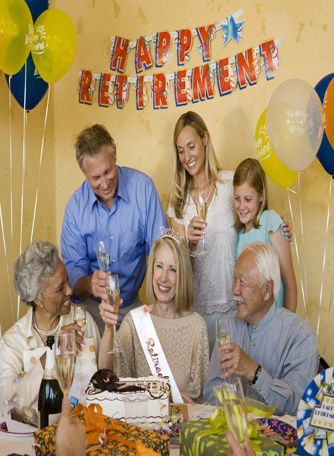 CAVETEE Costume Headwear Retirement Crown and Sash Set, Officially Retired Tiara Retirement Party Decoration for Women, Gifts, Favors - Image 3