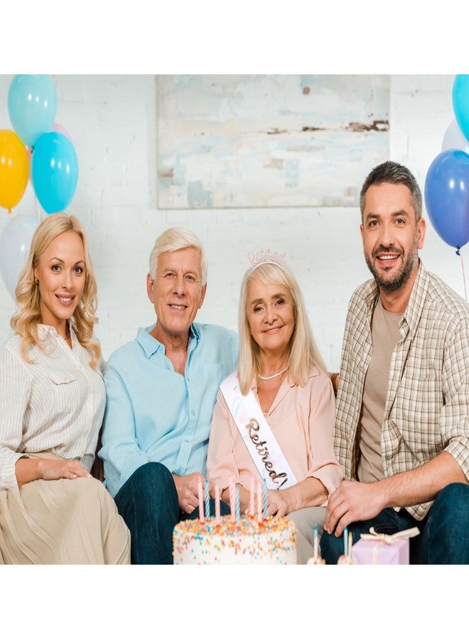 CAVETEE Costume Headwear Retirement Crown and Sash Set, Officially Retired Tiara Retirement Party Decoration for Women, Gifts, Favors - Image 4