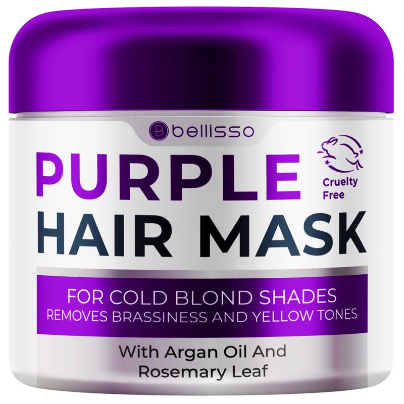 BELLISSO Purple Hair Mask and Purple Shampoo and Conditioner - Image 2