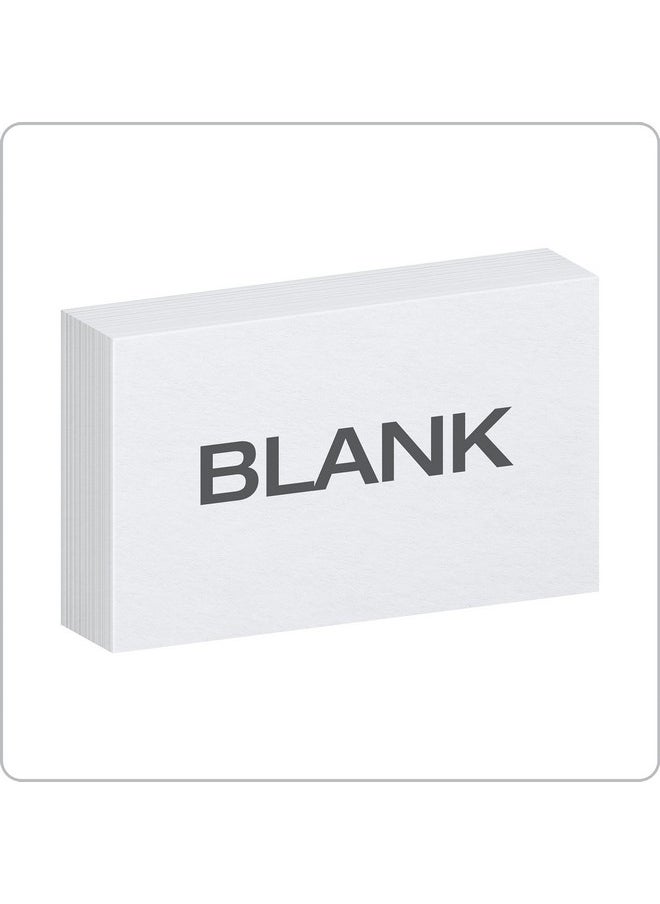 Oxford - Index Cards, 3 X 5 Inches, White, Blank Notecards, Flashcards For School And Studying, Bulk Pack Of Note Cards, 500 Count (5 Packs Of 100) (40175) - Image 1