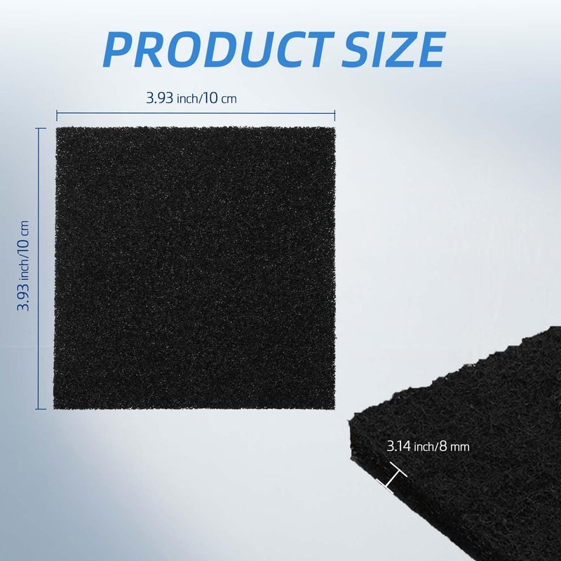 HIHEPA مرشحات مزيل الروائح بالفحم النشط لسلال القمامة 39 بوصة عبوات إزالة الروائح 20 عدد تناسب دلو الحفاضات في المطبخ وصندوق السماد وصناديق فضلات الحيوانات الأليفة مزيل رائحة طويل الأمد - Image 2