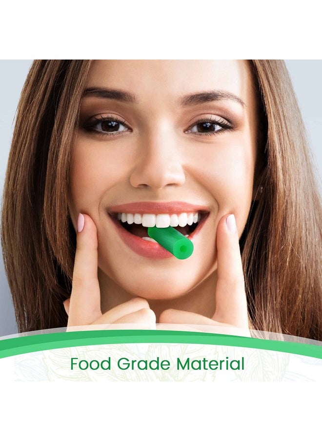 Aligner Chewies For Invisalign Aligners Mint Scented (20 Pcs Green) And 2 Aligner Removal Tools