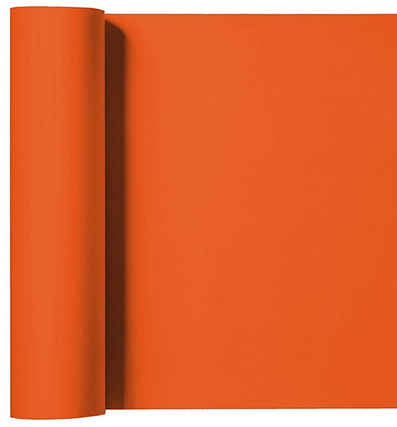 سير سهل الاستخدام لنقل الحرارة فينيل HTV بعرض 12 بوصة بحجم فعلي 118 × 3 أقدام رول لتي شيرتات برتقالي