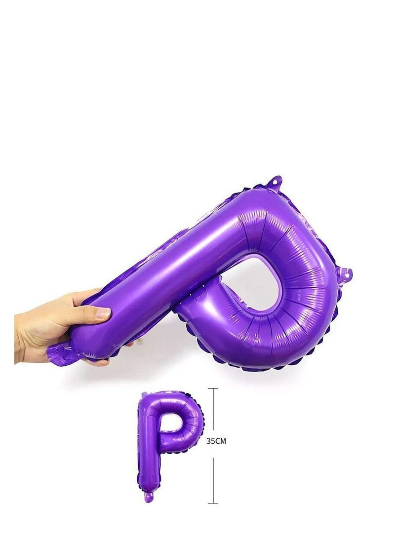 MARKQ Purple Pink Happy Birthday Balloons Banner, 16 Inch Mylar Foil Letters Birthday Sign for Girls Boys Kids & Adults Birthday Decorations and Party Supplies  - Image 2