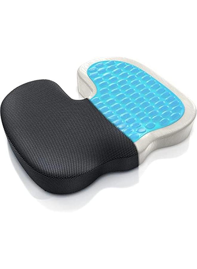 SKY-TOUCH Memory Foam Seat Cushion For Office Chair Breathable Seat Pads Orthopedic Chair Cushion Fo Rcar Seats Desk Chairs Gaming And Computer Chairs Non Slip Cushion Washable Removable Cover Black - Image 2