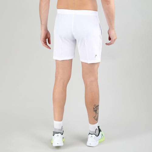 Head HPS-1101 Polyester Tennis Shorts Small, White - Image 3