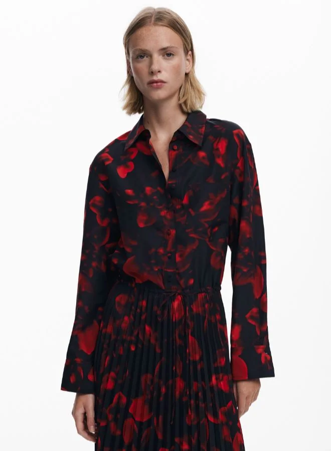 DESIGUAL Pleated shirt dress