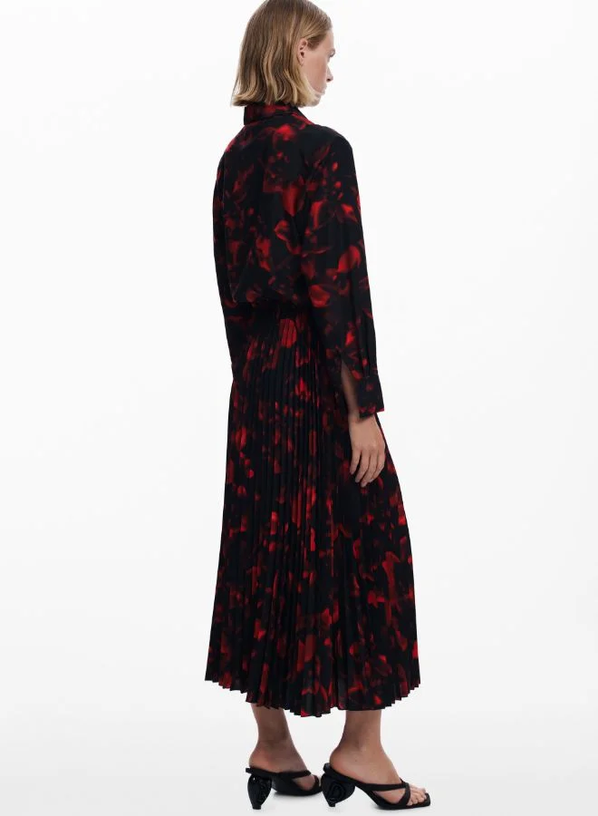 DESIGUAL Pleated shirt dress
