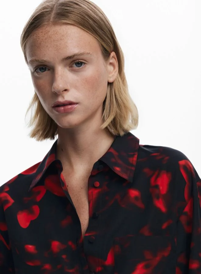 DESIGUAL Pleated shirt dress