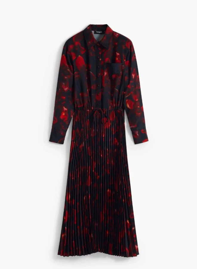 DESIGUAL Pleated shirt dress