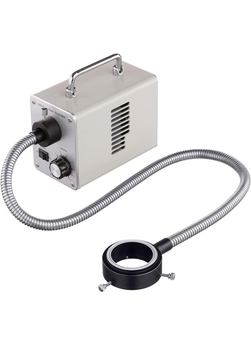 AmScope AmScope LED50WR 50W LED Fiber Optic ORing Light Microscope Illuminator  - Image 1