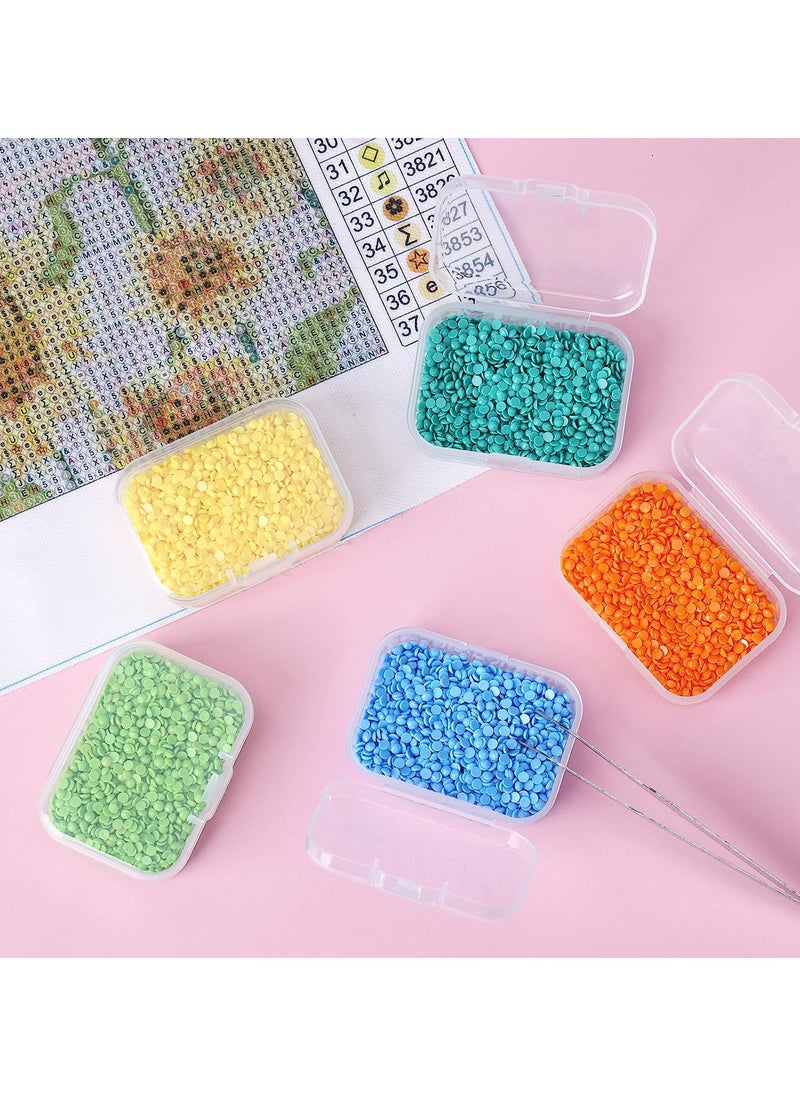 Plastic Organizer Storage Box, Rectangular Empty Mini Clear Plastic Organizer Storage Box Containers with Lids for Small Items and Other Craft Projects(Mixed Sizes)