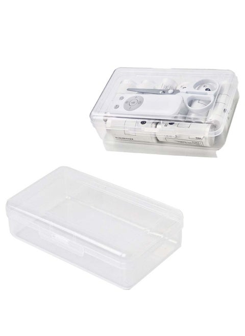 Plastic Organizer Storage Box, Rectangular Empty Mini Clear Plastic Organizer Storage Box Containers with Lids for Small Items and Other Craft Projects(Mixed Sizes)