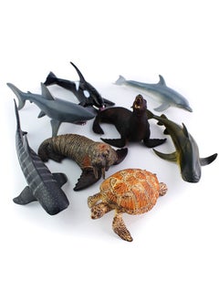 13-Piece Sea Animals Figure Toy Set