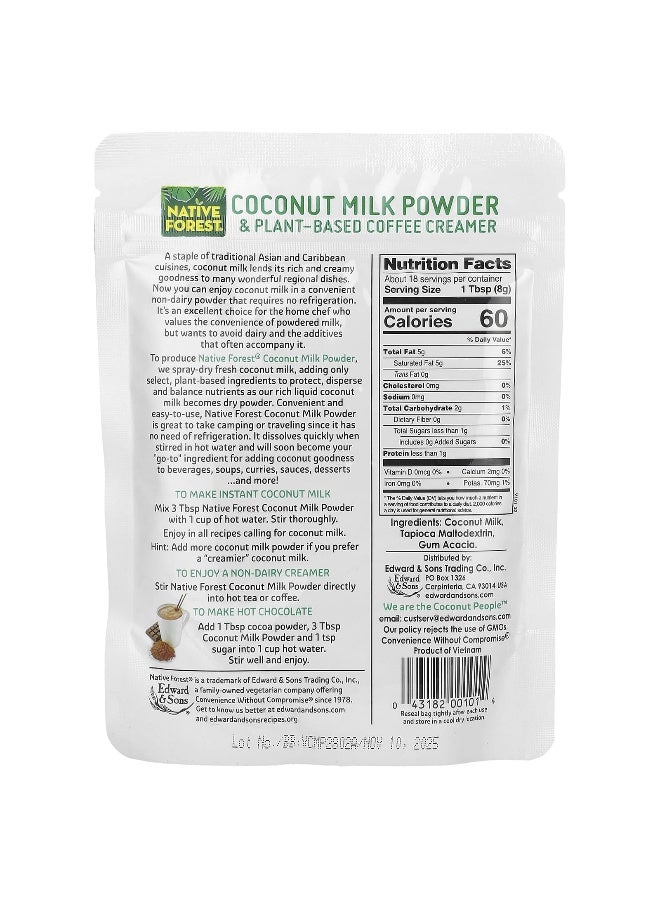 Edward & Sons Edward & Sons, Native Forest®, Plant-Based Coconut Milk Powder, 5.25 oz (150 g)  - Image 2