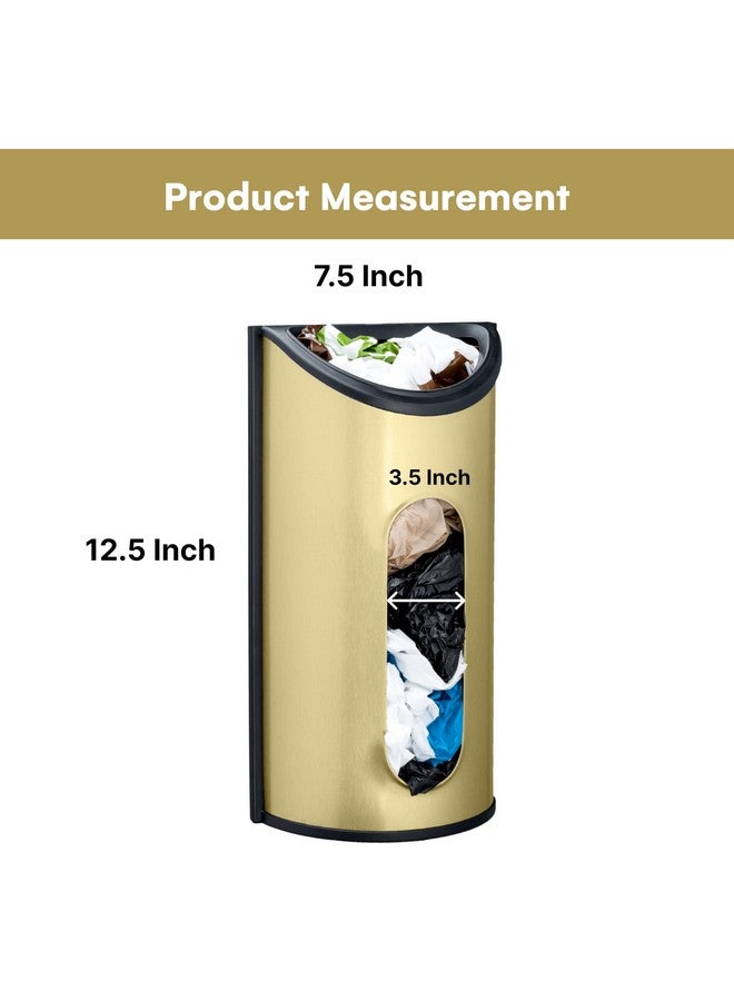 Greenco Plastic Bag Holder, Saver, & Dispenser, Wall Mount Plastic Bag Holders For Grocery Bags W/Extra Wide Opening Storage - Grocery Bag Holder For Trash Bags, Shopping Bags - Grocery Bag Dispenser - Image 3