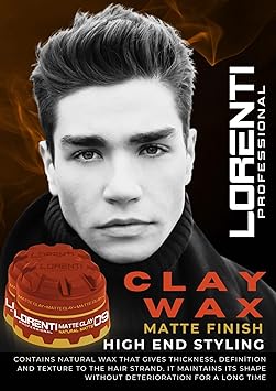 LORENTI شمع تصفيف الشعر لورينتي طوكيو سيول مات كلاي واكس بدون لمعة ثبات قوي رقم 09 شمع بني 150 مل - Image 5
