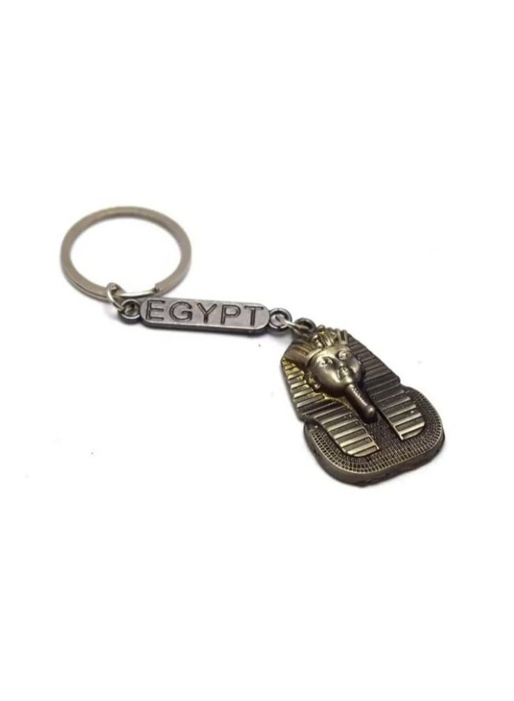 immatgar pharaonic King Tutankhamun - keychain Egyptian souvenirs gifts from egypt Authentic Pharaoh (Light Black)