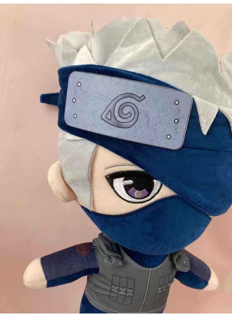 Naruto Comfortably Soft Plush Toy of Gray - haired Kakashi Hatake - A Perfect Comfort Doll for Sleep, Ideal Birthday Gift, Decor for Bedroom, Living Room, Desk, and Office Stress - reliever 20cm - Image 2