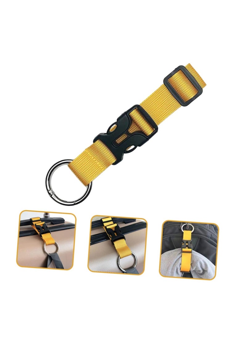 Adjustable Yellow Luggage Straps Set of 4 Portable Travel Accessories for Suitcases and Outdoor Adventures - Image 5