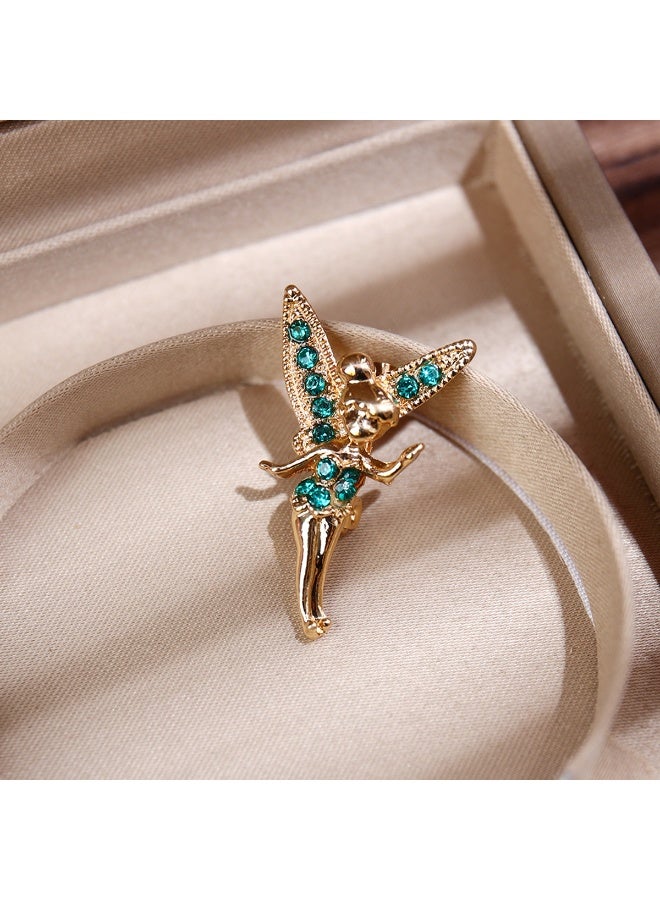 KUYING Ballet Girl Trendy Personality Cute Creative Brooch 
