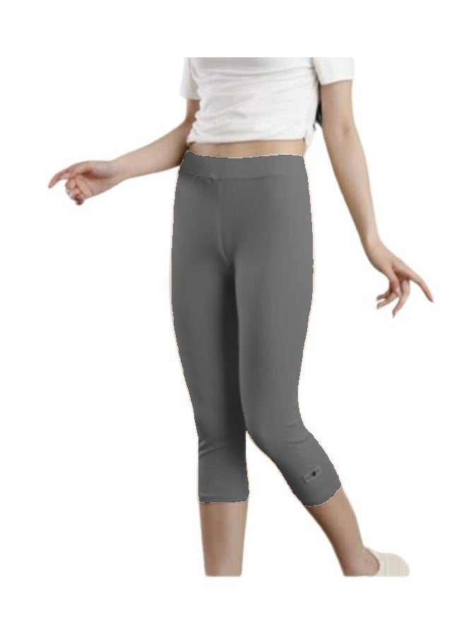 Elastic High-waist and Under Knee-length Leggings for Yoga Outfit KU406 - Image 2