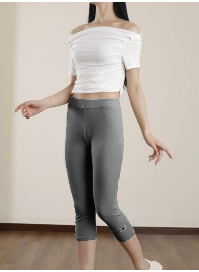 Elastic High-waist and Under Knee-length Leggings for Yoga Outfit KU406 - Image 1