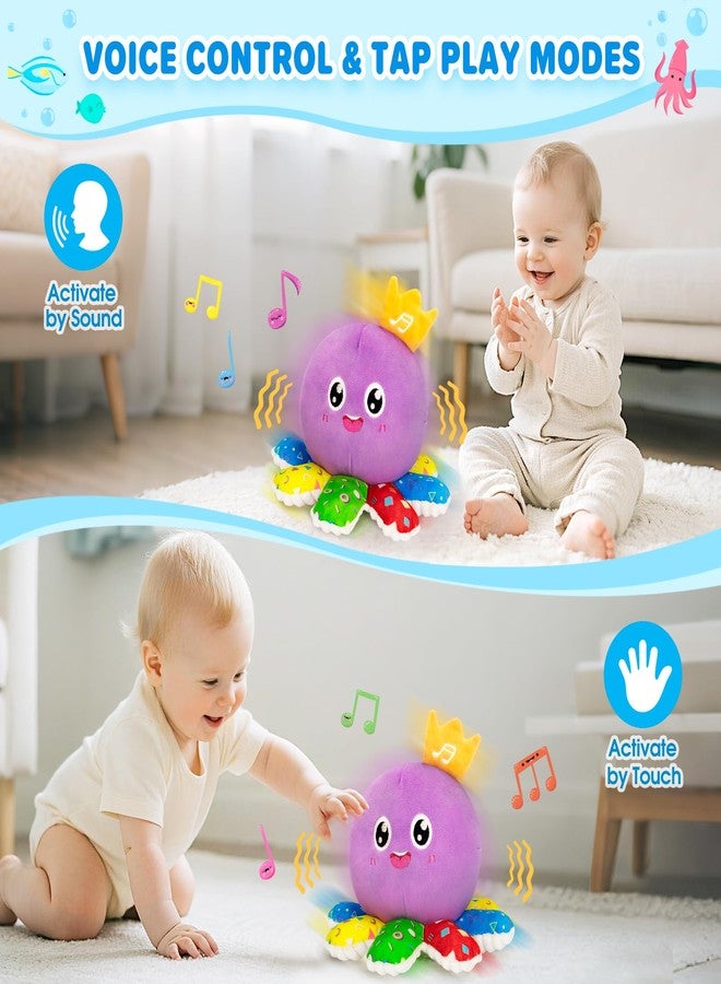 IJIGU Musical Toys for Babies 6-12-18 Months, Multi-Functional Interactive Crawling Dancing Octopus Plush Toy, Christmas Birthday Gifts for 1-2 Year Old Boys and Girls - Image 4