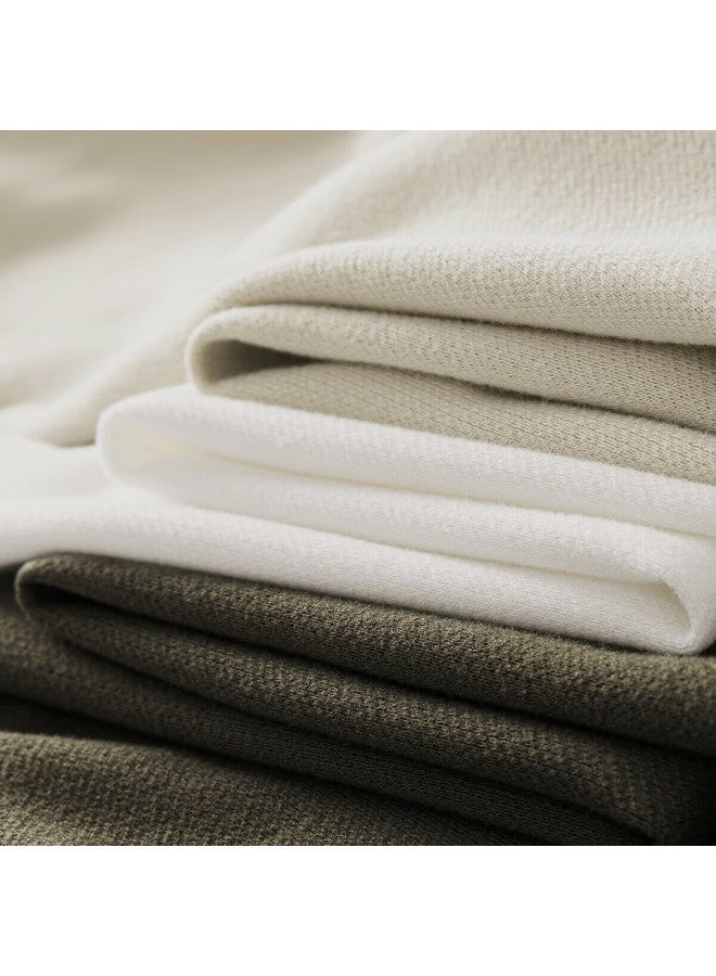 Markless Far Infrared Heating Long Sleeve T-shirt Men Autumn Winter Soft Warm Base Layer Crew Neck Top 4605 Green Sandalwood Gray 2XL - Image 2